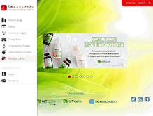 Tablet Screenshot of bioconcepts.com.au